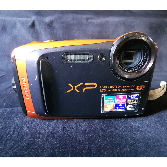 Fujifilm FinePix XP90 Orange 16.4 MP 5x Optical Zoom Digital Camera TESTED Works - Picture 6 of 9